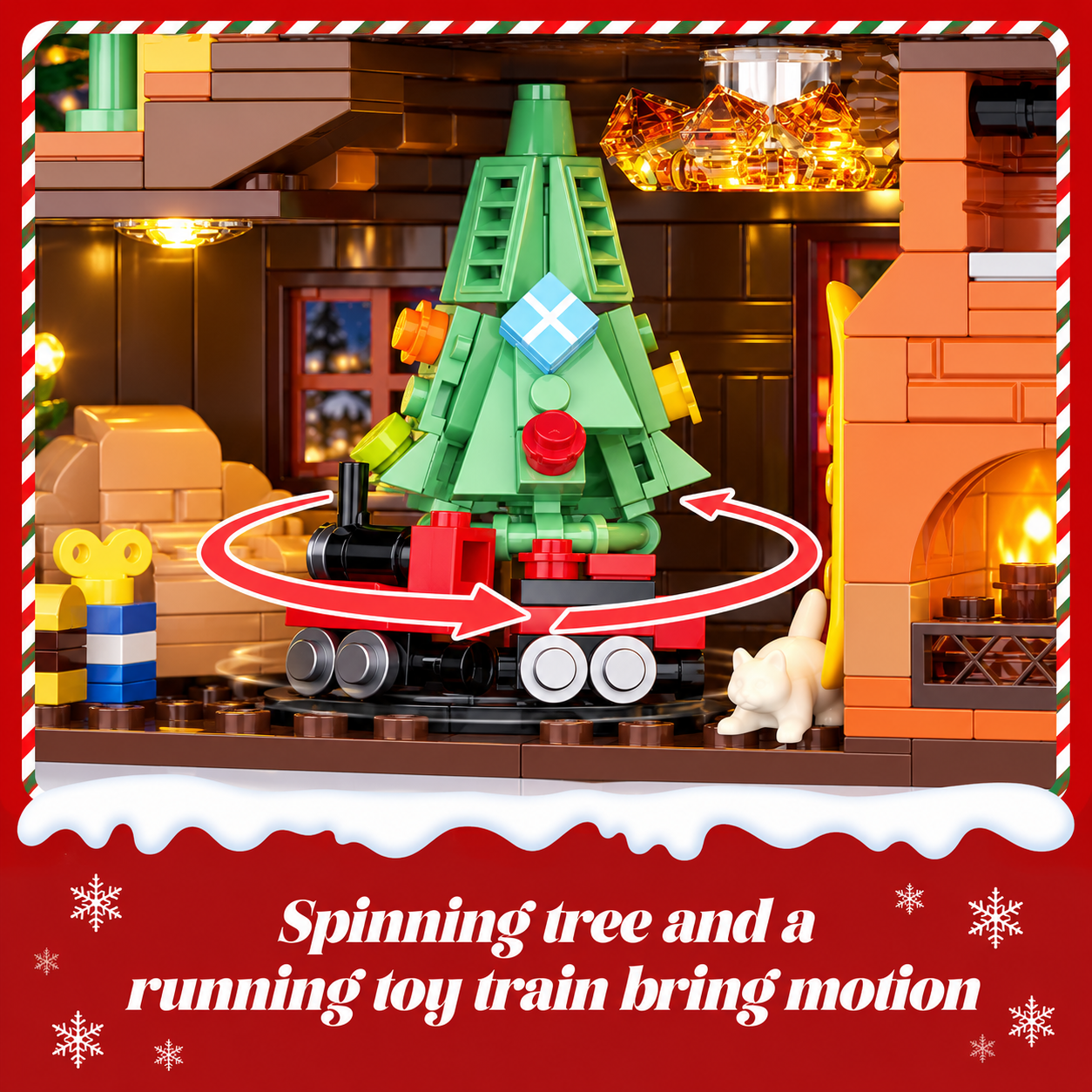 ChristmasHome – Festivo y creativo – Kit de construcción de una casita navideña