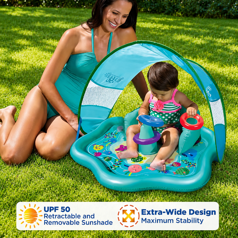 SplashPlay – Säker & rolig – Babypool med solskydd