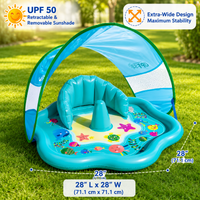 Thumbnail for SplashPlay – Säker & rolig – Babypool med solskydd