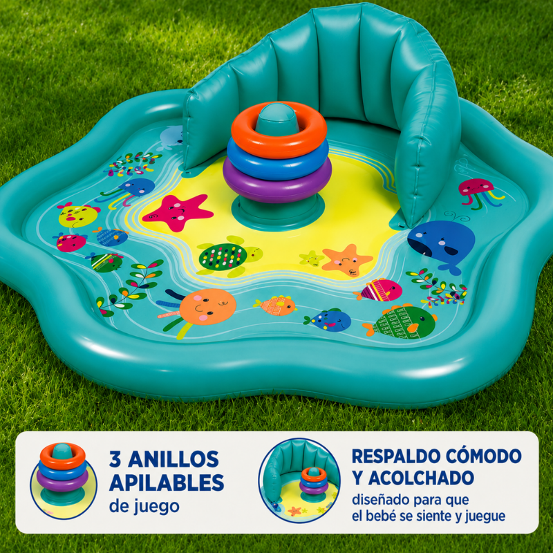 SplashPlay – Säker & rolig – Babypool med solskydd