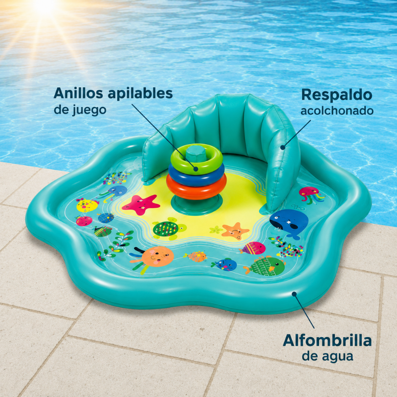 SplashPlay – Säker & rolig – Babypool med solskydd