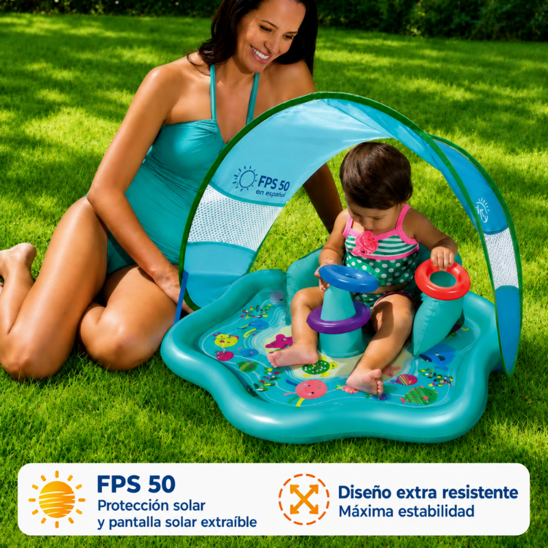 SplashPlay – Säker & rolig – Babypool med solskydd