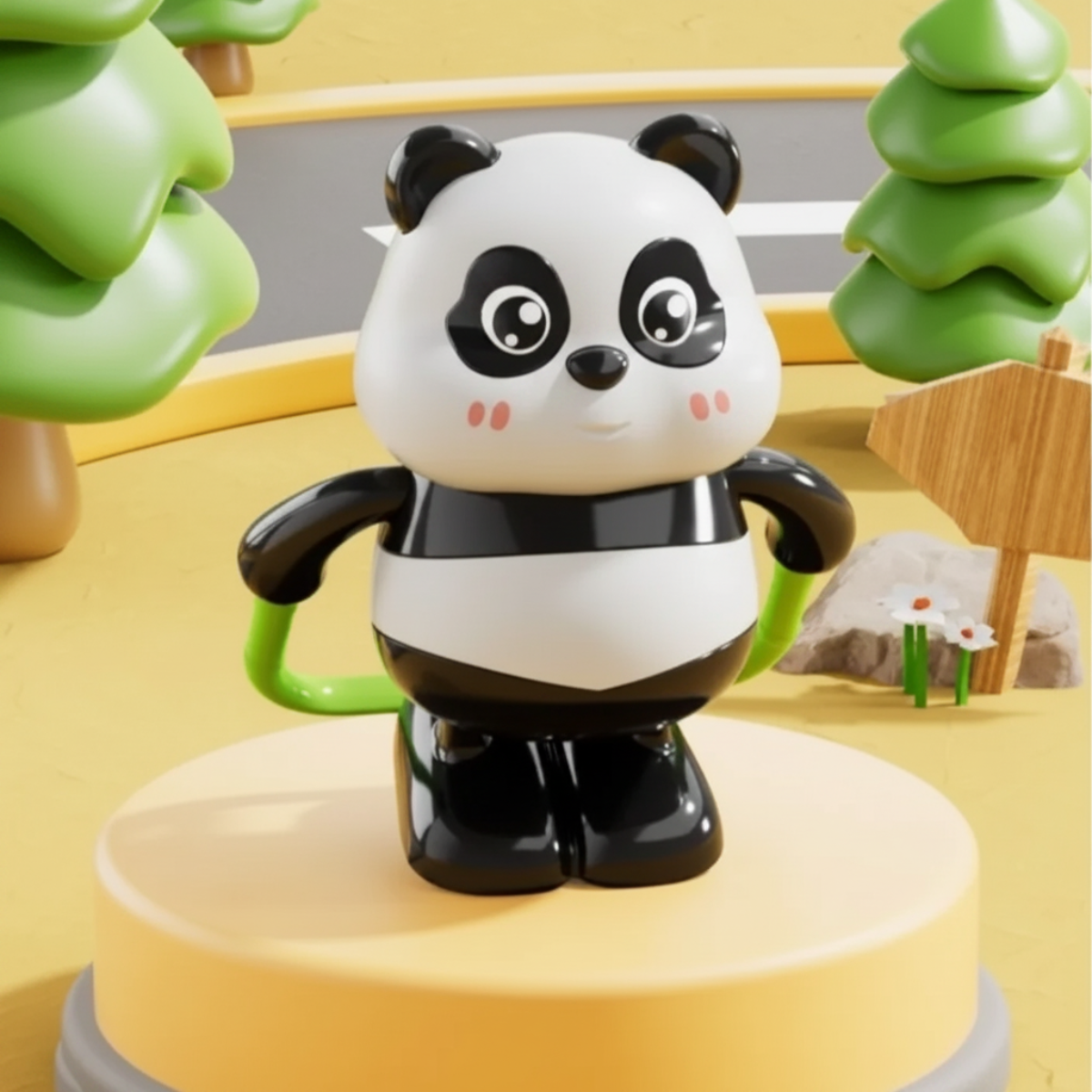 PandaPlay – Divertido y activo: juguete de panda de cuerda