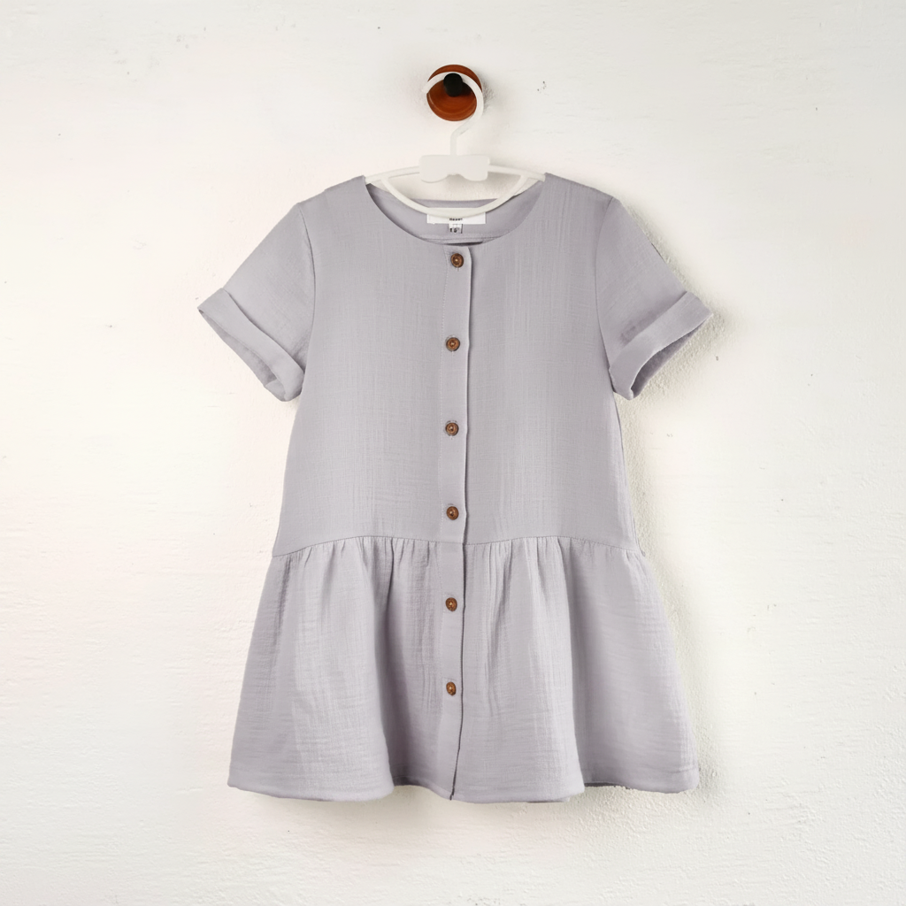 LunaDress – Elegante y vaporoso: vestido infantil con corte en A
