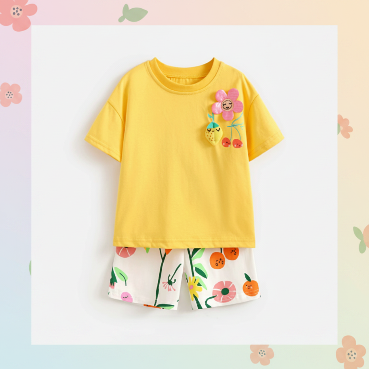 SunnyBloom – Verano y ternura: conjunto veraniego a juego