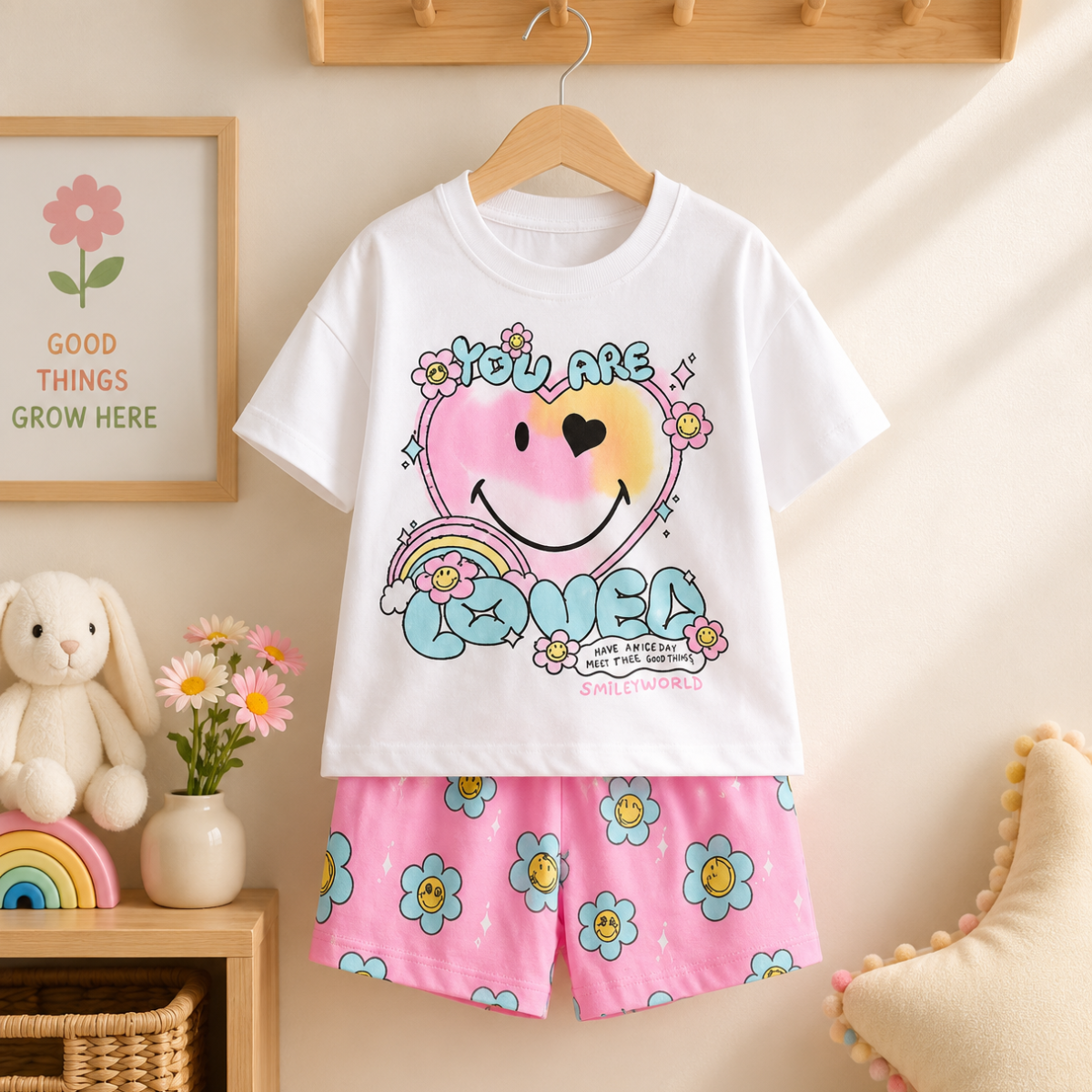 SunnyBloom – Verano y ternura: conjunto veraniego a juego