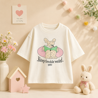 Thumbnail for SunnyKids – Cómoda y monísima: camiseta oversize con estampado de dibujos animados