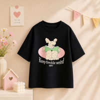 Thumbnail for SunnyKids – Cómoda y monísima: camiseta oversize con estampado de dibujos animados