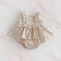 Thumbnail for TinyBloom – Bonito y suave – Vestidito con volantes para bebés y niños pequeños