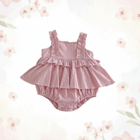 Thumbnail for TinyBloom – Bonito y suave – Vestidito con volantes para bebés y niños pequeños