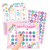 Thumbnail for Potty Training – Juguetón y motivador - tarjeta de control de esfínteres con pegatinas