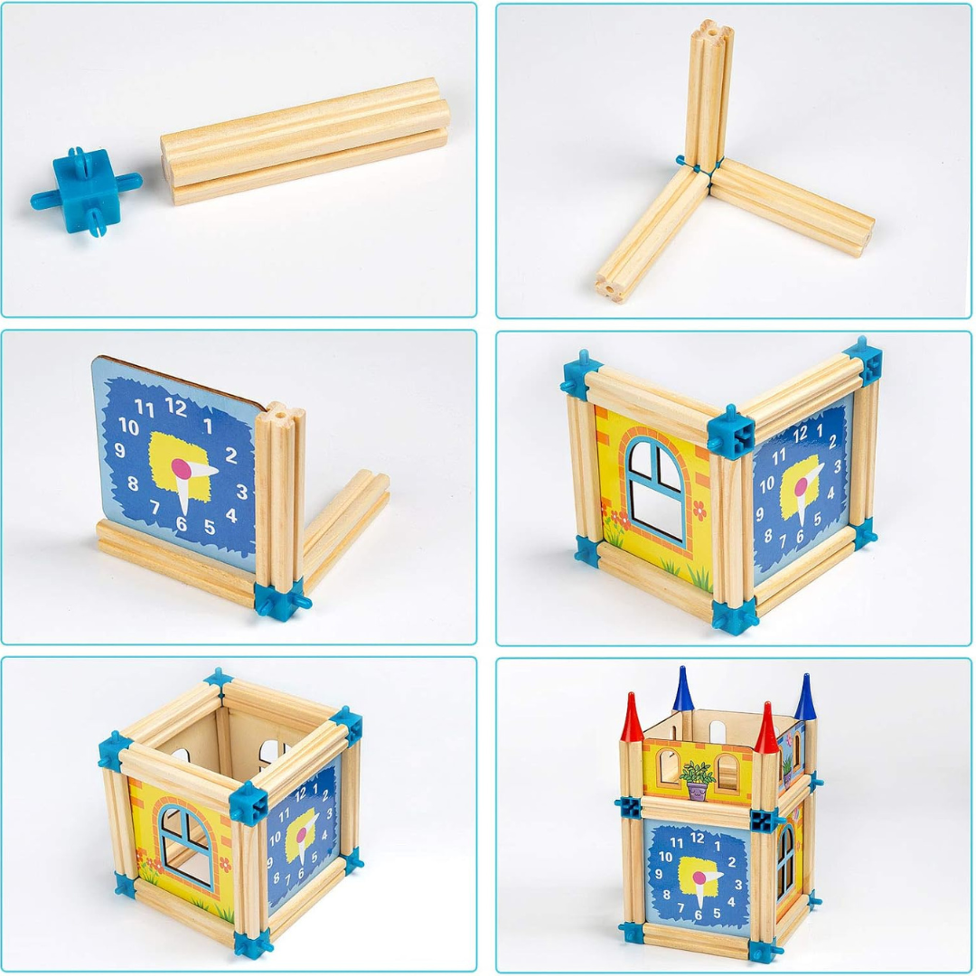 Woods – Sostenible y creativo: juego de construcción de madera para niños