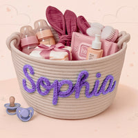 Thumbnail for CuddleBasket – Bonito y personalizado: cesto para pañales personalizado
