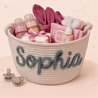 Thumbnail for CuddleBasket – Bonito y personalizado: cesto para pañales personalizado