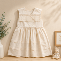 Thumbnail for Sleeveless Dress – Elegante y cómodo: vestido con cuello de encaje
