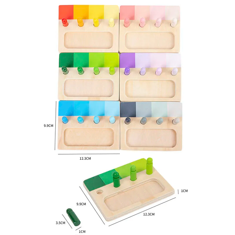 Woods™ - Colorido Montessori - Tablero Didáctico