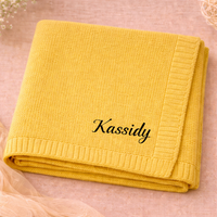 Thumbnail for Personalized Baby Blanket – Suave y única: manta de algodón personalizada con bordado