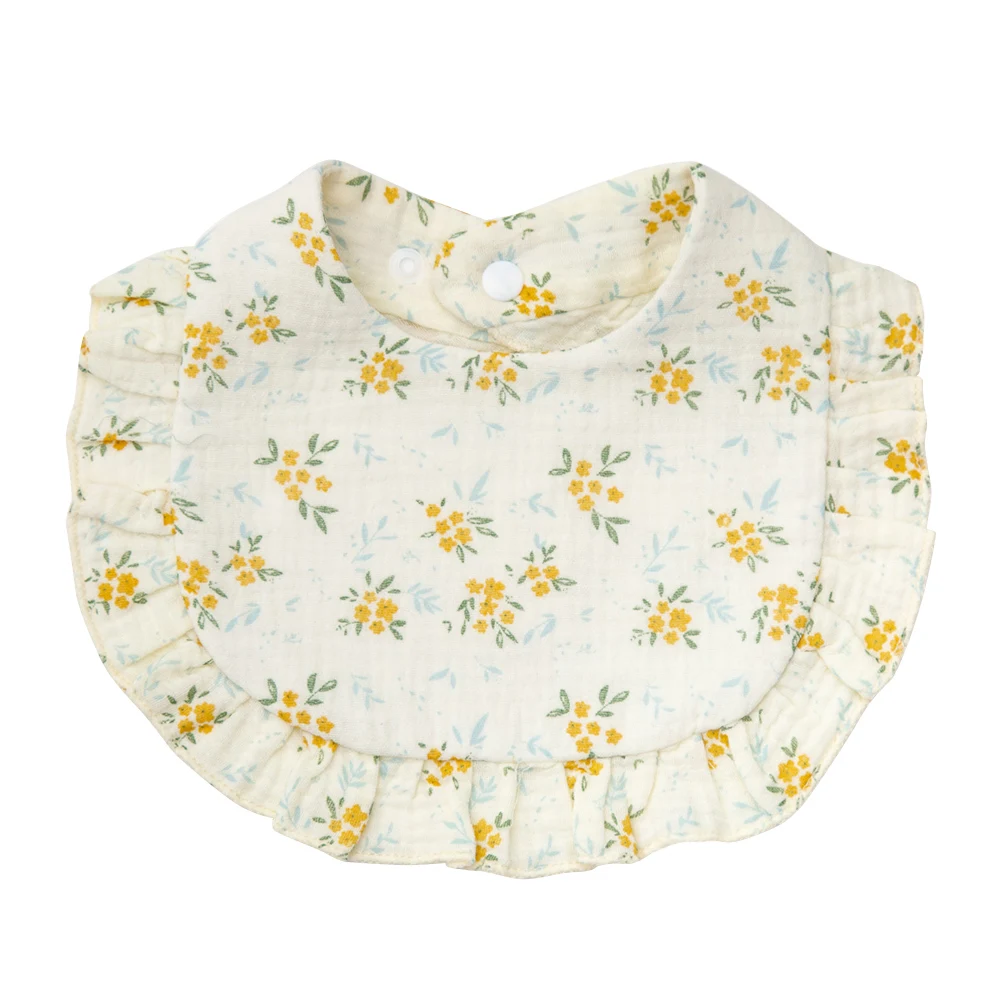 BabyBloom – Bonito y cómodo: babero para bebé con borde con volantes