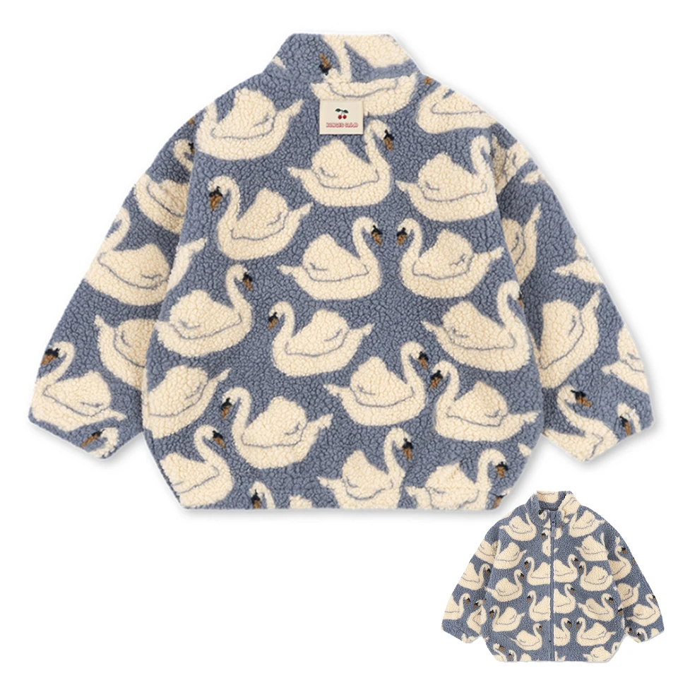 WarmHug – Cómoda y moderna: chaqueta de forro polar para niños con estampados divertidos