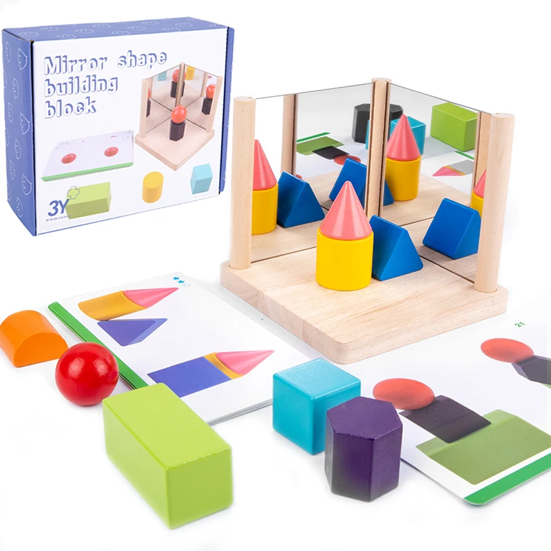 Reflection Play™ – Reflejar y aprender – Puzzle de bloques con espejo