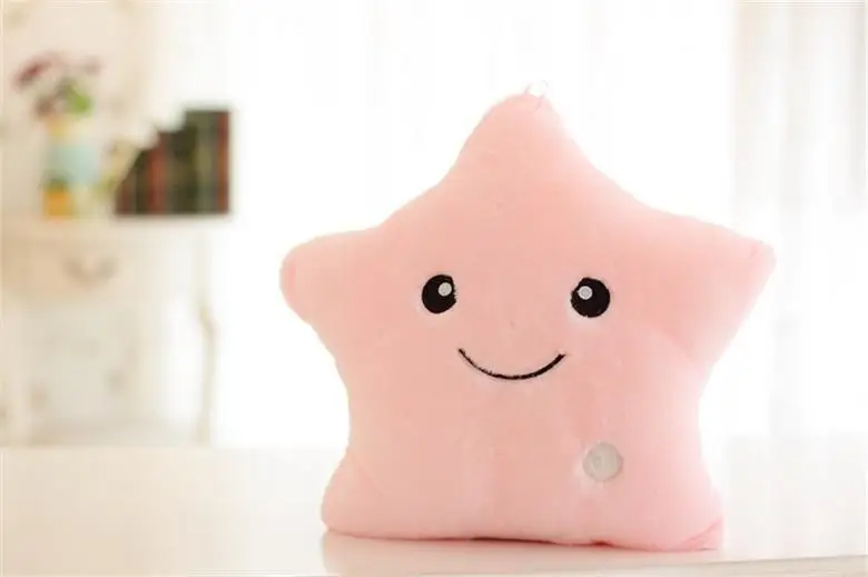 Glow Star Pillow™ – Diversión estelar en la cama - Almohada luminosa de peluche