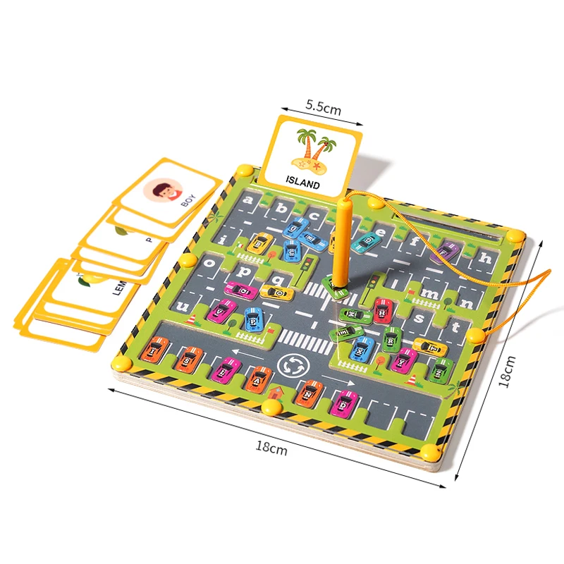 Bead Puzzle™ – Laberinto Fun Sorting – Puzzle de bolas magnéticas de madera
