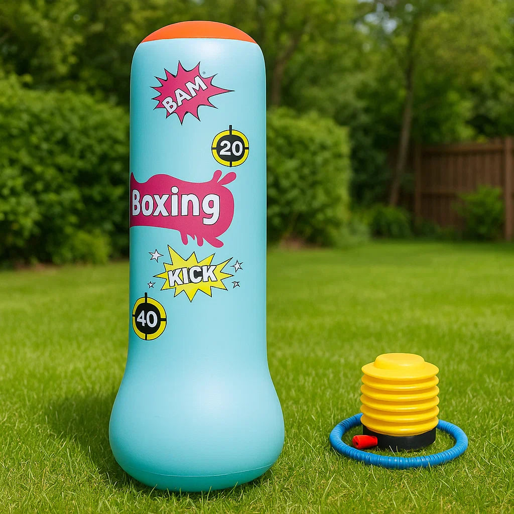 BopBag – Divertido y activo: saco de boxeo hinchable con guantes