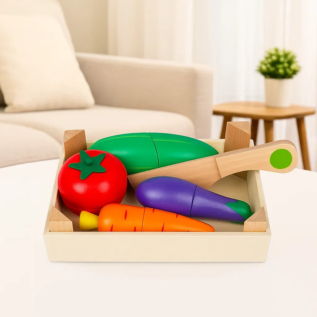 MiniChef – Divertido y creativo: juego magnético de cocina de madera