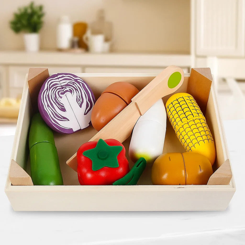 MiniChef – Divertido y creativo: juego magnético de cocina de madera