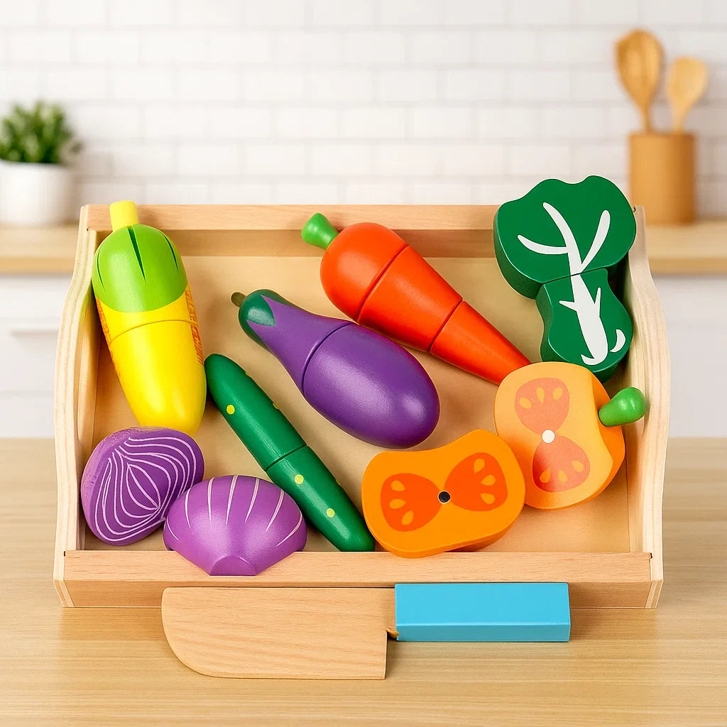MiniChef – Divertido y creativo: juego magnético de cocina de madera