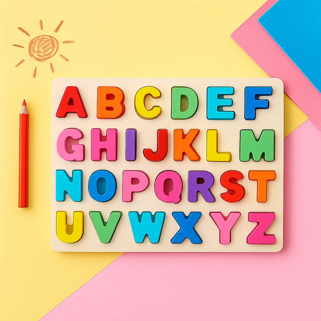 AlphaBlocks – De madera y educativo: rompecabezas de letras en 3D