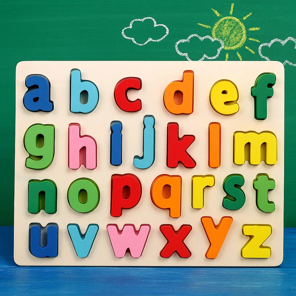 AlphaBlocks – De madera y educativo: rompecabezas de letras en 3D