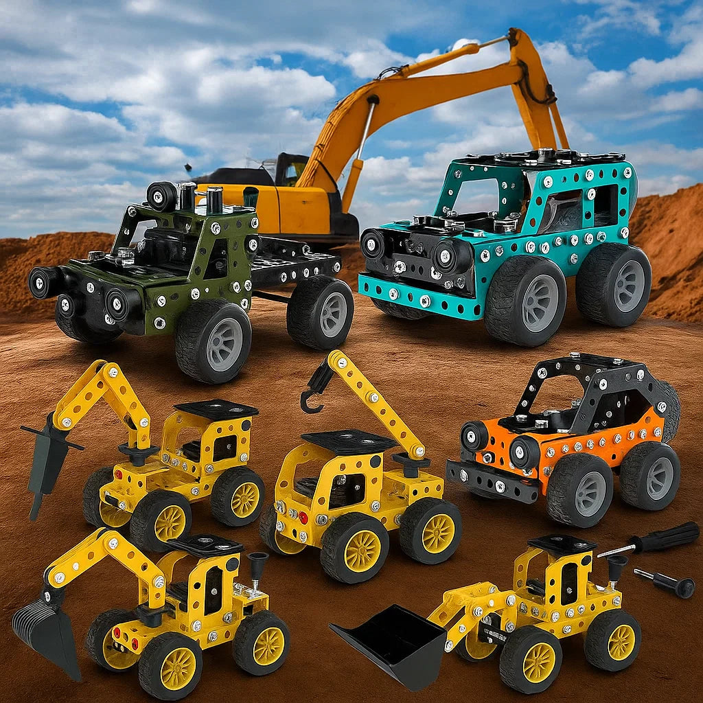 MetalBuild – Robusto y educativo: set de construcción de vehículos