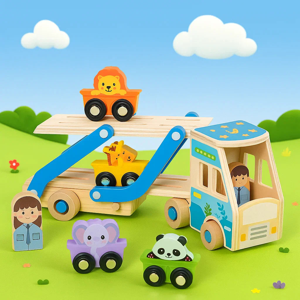 CargoMatch – Creativo y educativo: camión de madera