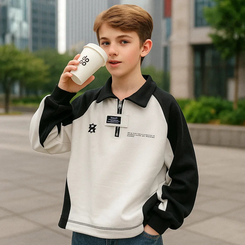 MiniFashion – Juguetón y clásico: jersey de algodón