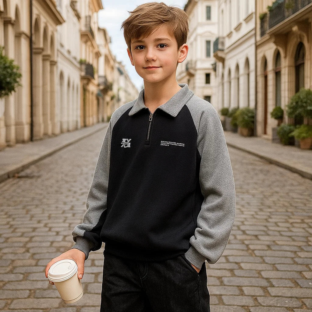 MiniFashion – Juguetón y clásico: jersey de algodón