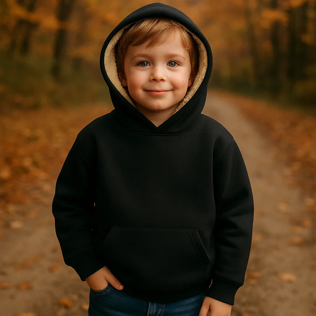 MiniFashion – Cómoda y holgada: sudadera con capucha informal
