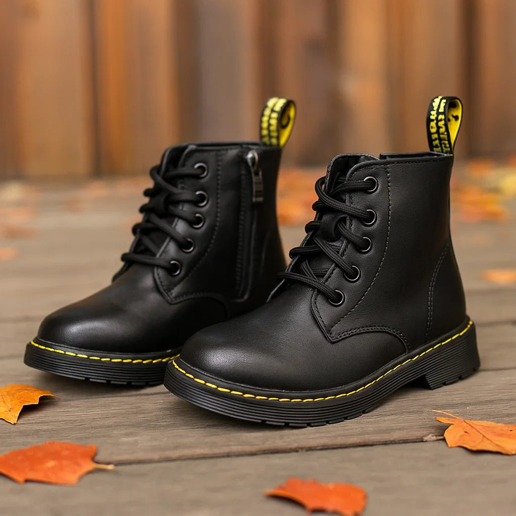 BlackLine – Resistentes y cómodas: botas militares con cordones