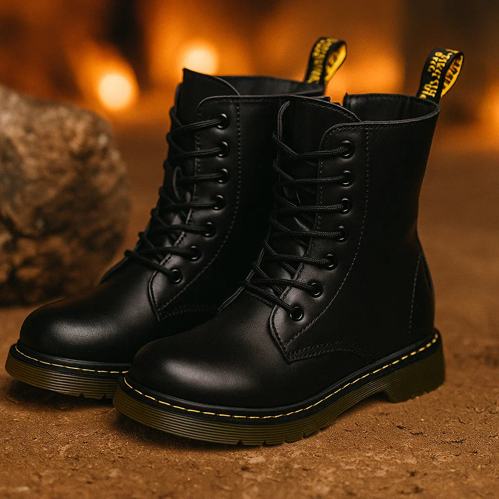BlackLine – Resistentes y cómodas: botas militares con cordones