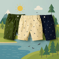 Thumbnail for CoolKiddo – Fresco y cómodo – Pantalón corto con diseño de dinosaurios