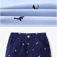 Thumbnail for CoolKiddo – Fresco y cómodo – Pantalón corto con diseño de dinosaurios