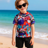 Thumbnail for SunnyGuard – Verano y protección: camiseta de baño infantil con mangas cortas y protección UV