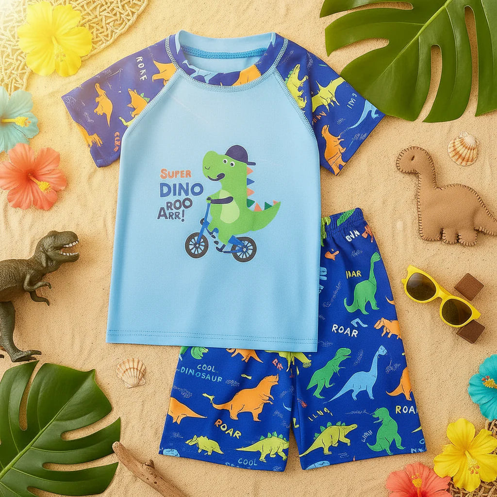 AquaFun – Transpirable y seguro: conjunto de baño infantil con protección UPF