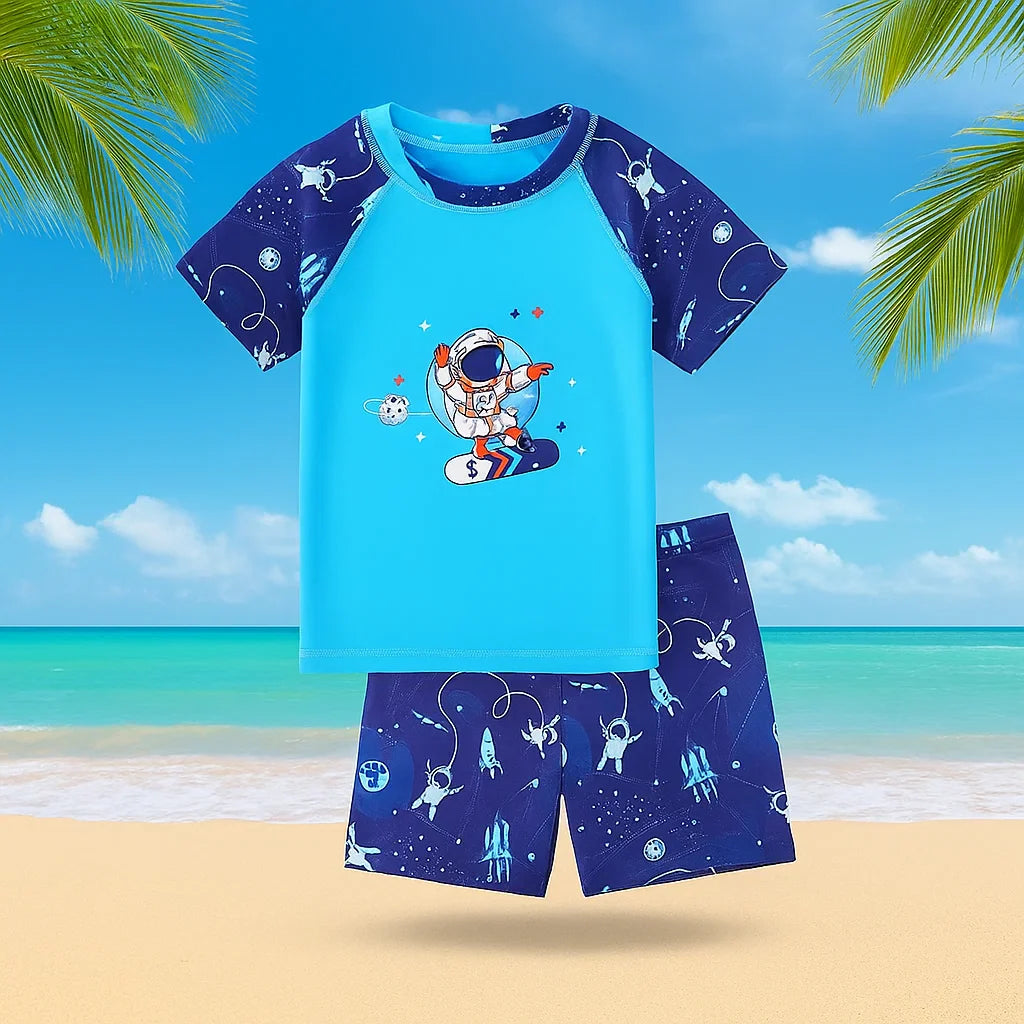 AquaFun – Transpirable y seguro: conjunto de baño infantil con protección UPF