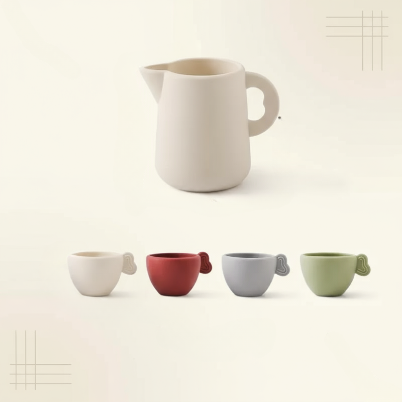 Woods – Divertido e interactivo – Juego de té de madera para niños