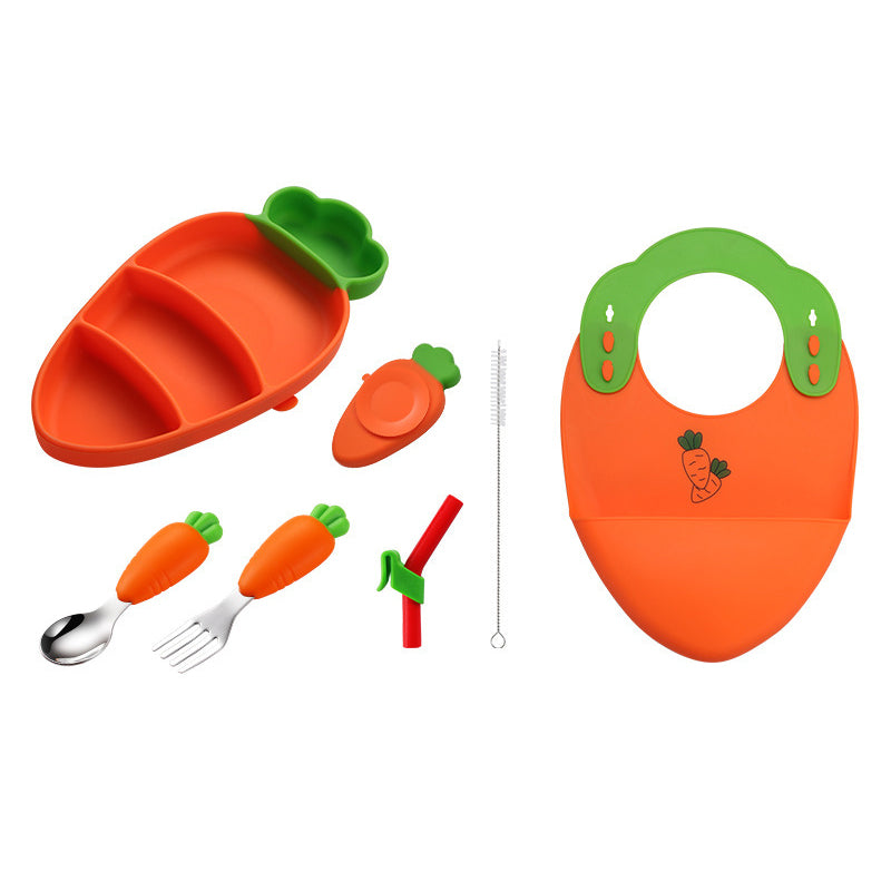 MiniMeal – Seguro y antideslizante: juego de mesa para niños con cubiertos de silicona