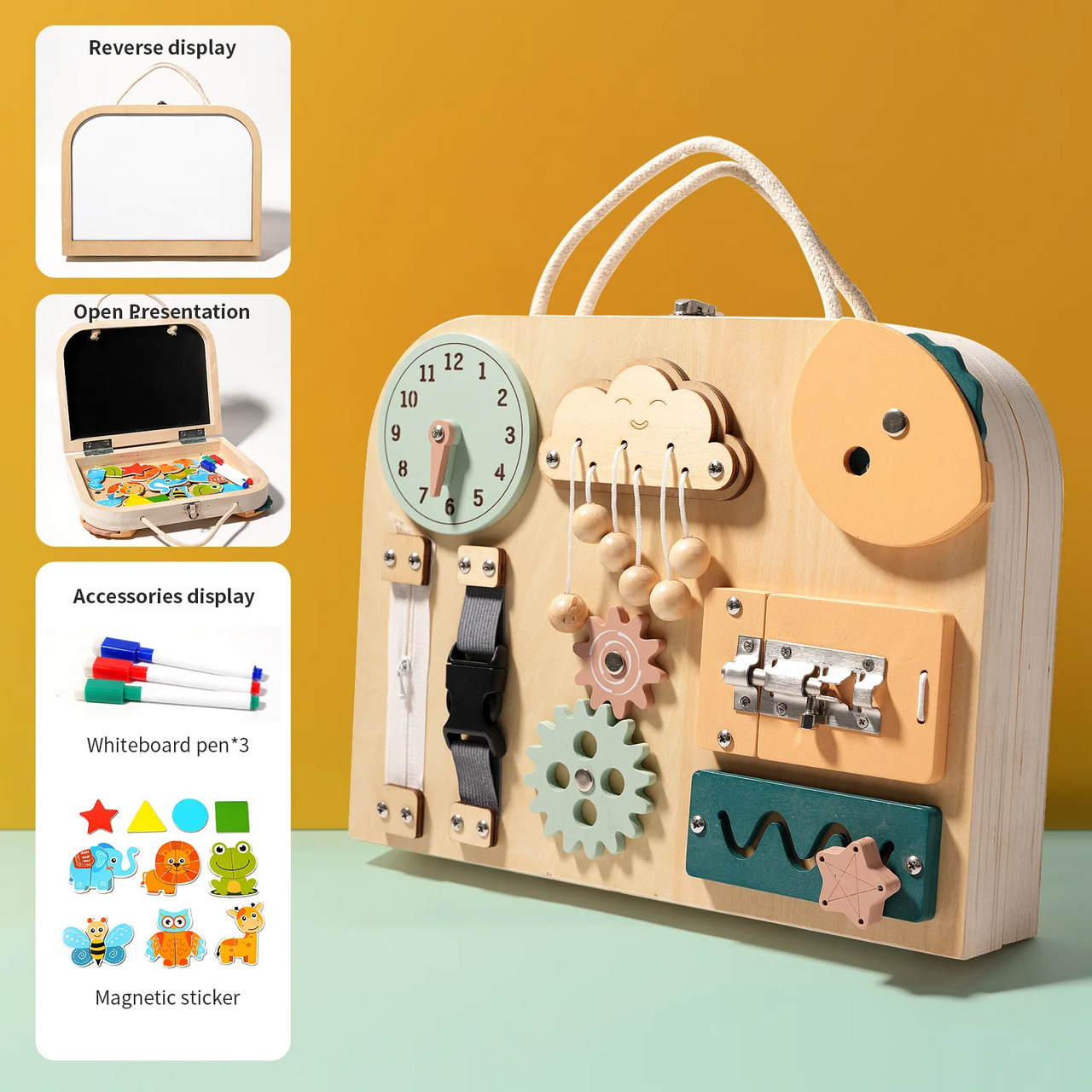 Skill Board™ - Toca y juega - Tablero sensorial de actividades