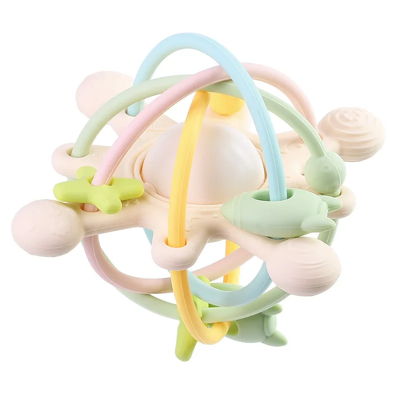 Sensory Rattle Ball™ – Diversión con Soft Grab – Juguetes de silicona para la dentición del bebé
