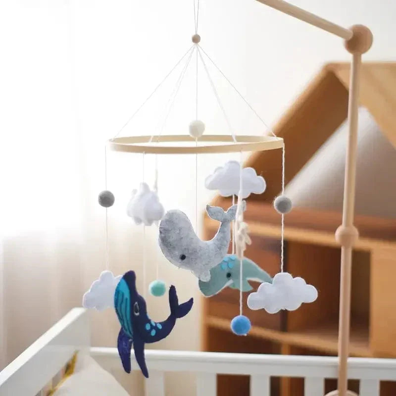 LittleNest – Tranquilidad natural – Móvil de madera para bebés