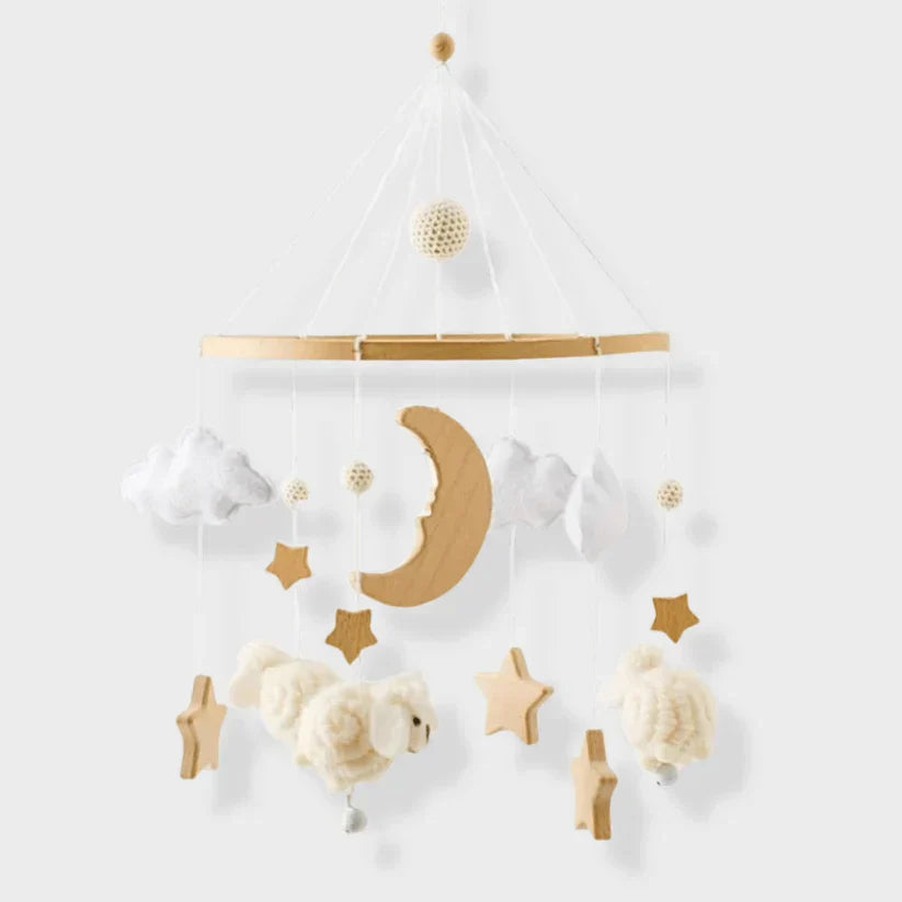 LittleNest – Tranquilidad natural – Móvil de madera para bebés